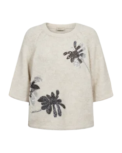 Pullover - Strik - FQgrskrela - Beige - FREEQUENT
