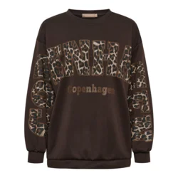 Sweatshirt - Sevilla - Brun/Leopard - Marta du Château