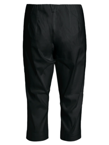Capri bukser med elastik - Sort - Signature