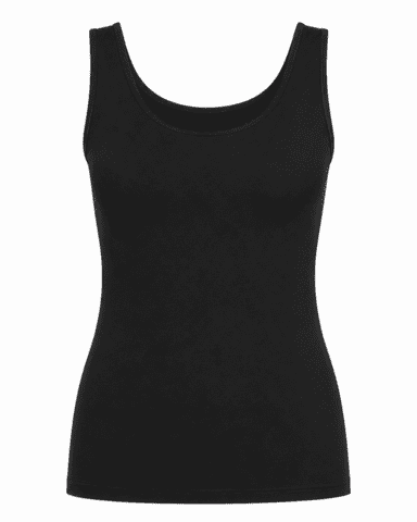 Tanktop - Bambus - Sort - Trofé