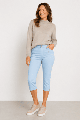 Capri Jeans  - Dora Milano - Bleached - Anna Montana