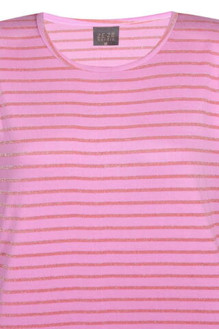 Langærmet t-shirt - Elja - Pink - ZE-ZE