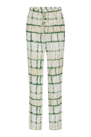 Bukser - Batik Check - Grøn - Micha