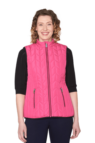 Vest - Quilt - Pink - Brandtex