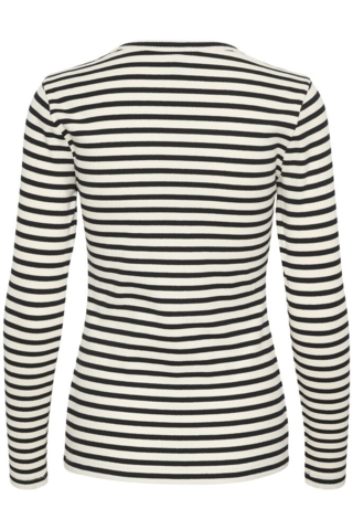 Langærmet T-shirt - CUdolly - Black/White stripe - Culture