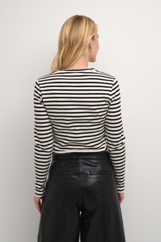 Langærmet T-shirt - CUdolly - Black/White stripe - Culture