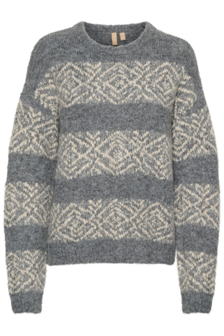 Pullover - Strik - CUlona Brava - Steel Grey Melange - Culture