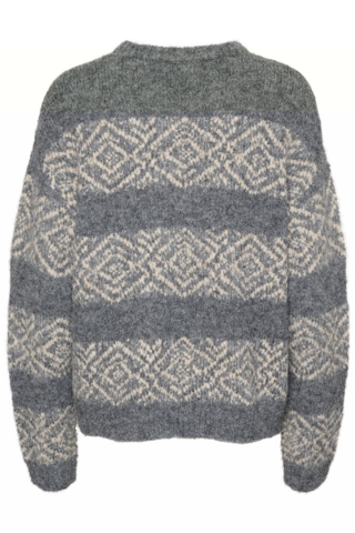 Pullover - Strik - CUlona Brava - Steel Grey Melange - Culture