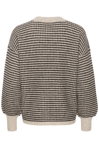 Pullover - Strik - KAellery - Gray/Black - Kaffe