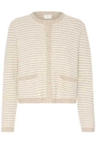 Cardigan - Strik - KAellery - Grey/Chalk - Kaffe