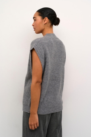 Vest - Strik - KAnellia - Grey Melange - Kaffe