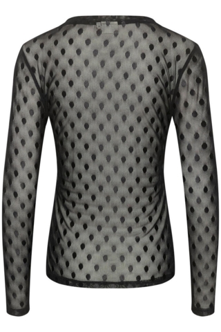 T-shirt - Mesh - KAmina - Black Deep - Kaffe