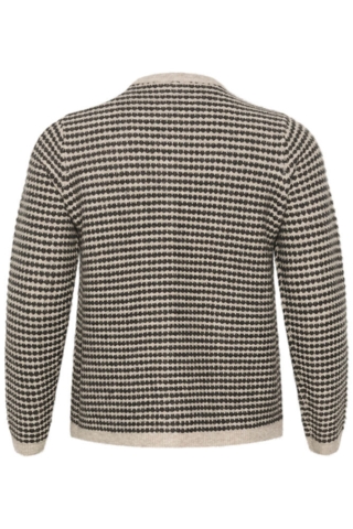 Cardigan - Strik - KCelanna - Grey/Black - Kaffe Curve