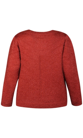 Pullover - Strik - Rachel - Rød Okker - ZE-ZE