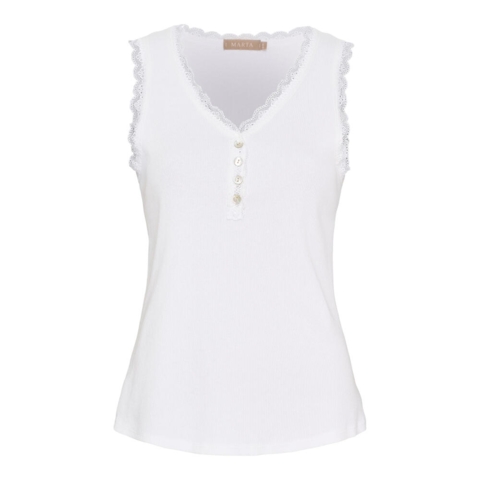 Top - MdcGaia - White - Marta du Château
