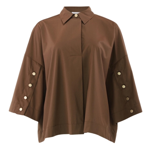 Skjortebluse - Klara - Brown - Continue