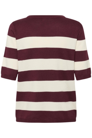 Bluse - Strik - KAlizza - Windsor/Turtledove Wide Stripe - Kaffe