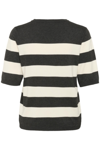 Bluse - Strik - KAlizza - DGM/Turtledove Wide Stripe - Kaffe