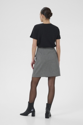 Nederdel - KAellie - Grey Melange/Chalk Stripe - Kaffe