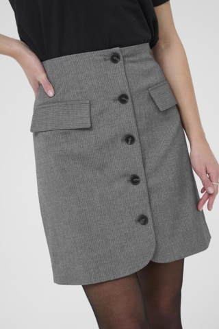 Nederdel - KAellie - Grey Melange/Chalk Stripe - Kaffe