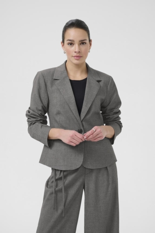 Blazer - KAellie Shaped - Grey Melange/Chalk Stripe - Kaffe