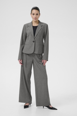 Blazer - KAellie Shaped - Grey Melange/Chalk Stripe - Kaffe