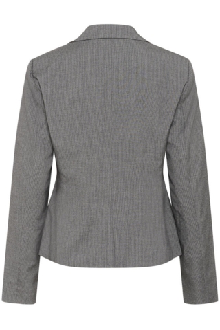Blazer - KAellie Shaped - Grey Melange/Chalk Stripe - Kaffe