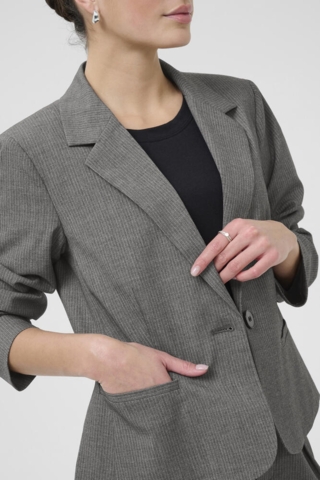 Blazer - KAellie Shaped - Grey Melange/Chalk Stripe - Kaffe