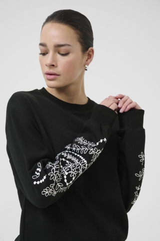 Sweatshirt - KAvivian - Black Deep - Kaffe
