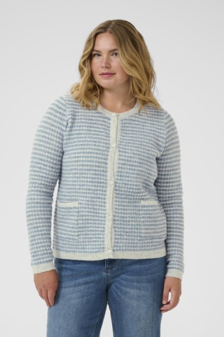 Cardigan - Strik - KCelanna - Light GreyM/Windward Structure - Kaffe Curve