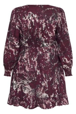 Kjole - KCmina - Red/Black Abstract Graphic - Kaffe Curve