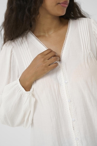 Bluse - KCmirana - Chalk - Kaffe Curve