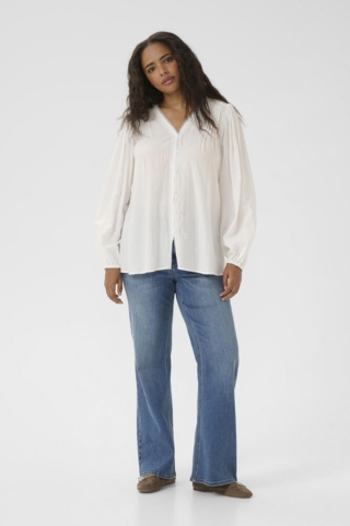 Bluse - KCmirana - Chalk - Kaffe Curve