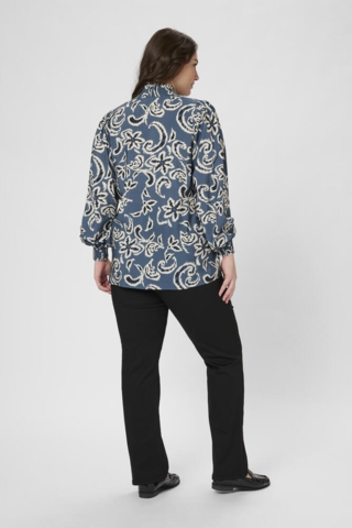 Bluse - KCmahlia - Bering Sea/White Paisley - Kaffe Curve