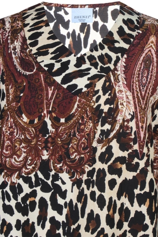 Bluse - Siff - Maroon - Zhenzi