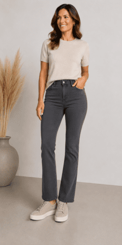 Jeans - Dora London - Grau - Anna Montana