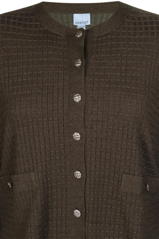 Cardigan - Strik - Kogle 996 - Grøn - Zhenzi