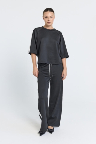 Bukser - FQMalacy - Black/Off White - FREEQUENT