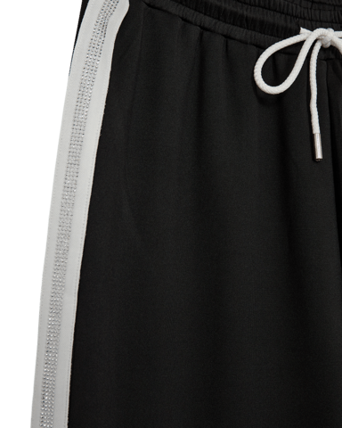 Bukser - FQMalacy - Black/Off White - FREEQUENT