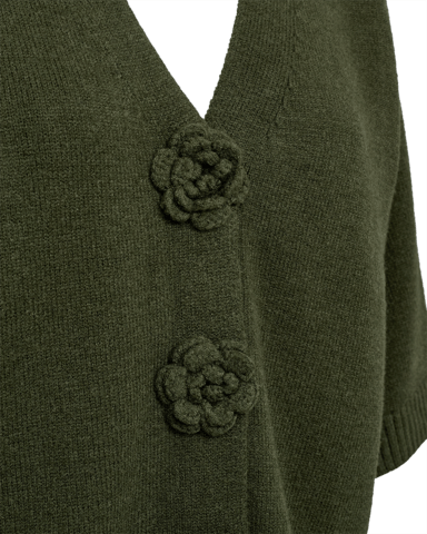 Cardigan - Strik - FQAlpi - Kombu Green - FREEQUENT