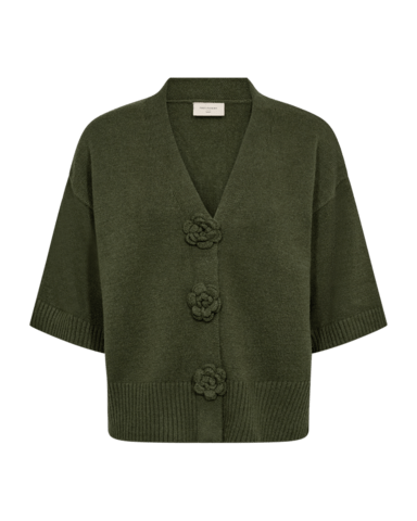 Cardigan - Strik - FQAlpi - Kombu Green - FREEQUENT