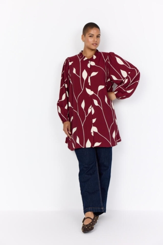 Lang Skjorte - WA-Nelly 2 - Bordeaux - Wasabi Concept