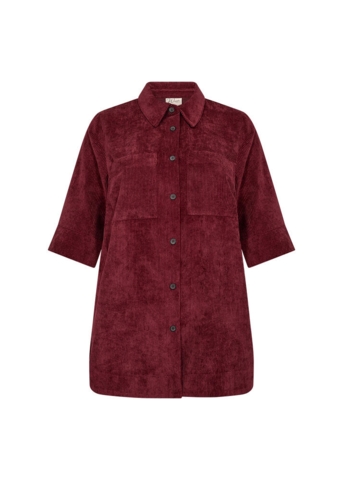 Fløjls Skjorte - WA-Nadin 2 - Bordeaux - Wasabi Concept