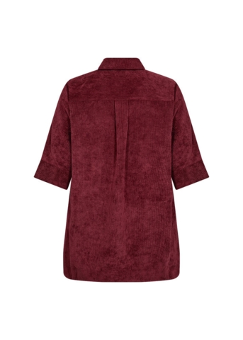 Fløjls Skjorte - WA-Nadin 2 - Bordeaux - Wasabi Concept
