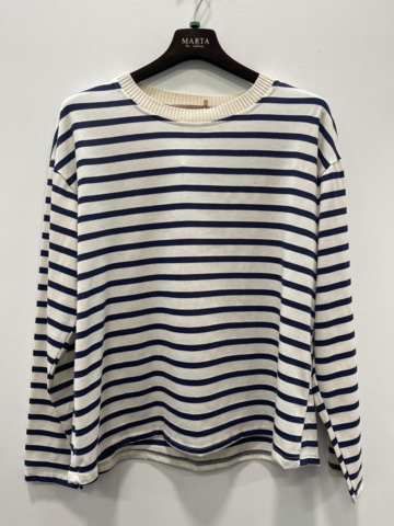 Langærmet T-Shirt - MdcKara - Navy - Marta du Château