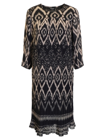 Kjole - Plisseret - Grafisk Mønster - Signature