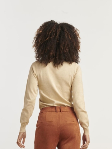 Pullover - Strik - Sand/Glimmer - Smashed Lemon