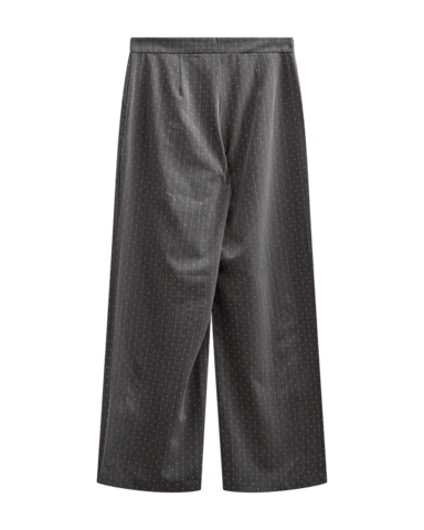 Bukser - FQWidy - Dark Grey Mel/Star Off-White - FREEQUENT