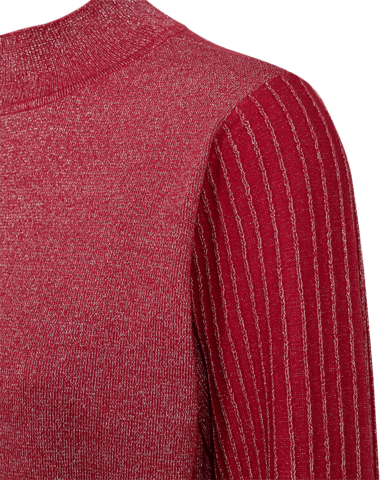 Pullover - Strik - FQBisolo - Chili Pepper W. Silver - FREEQUENT