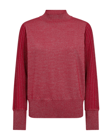 Pullover - Strik - FQBisolo - Chili Pepper W. Silver - FREEQUENT